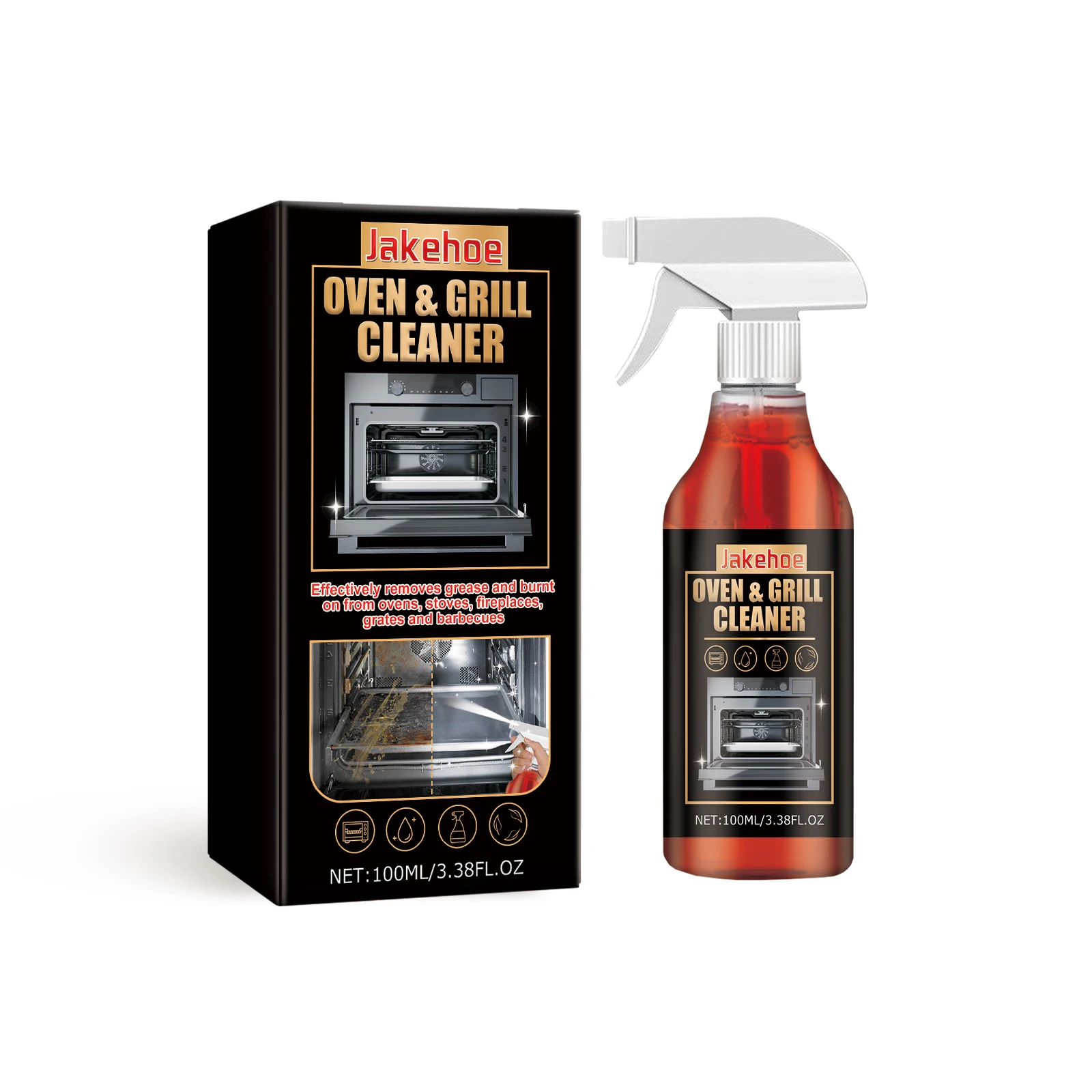 Ovens Cleaning Foam Spray Strong Kitchen Remove Grill Stove Oil Stains All Purpose Cleaner for Kitchen Appliances Household Care thumbnail 2