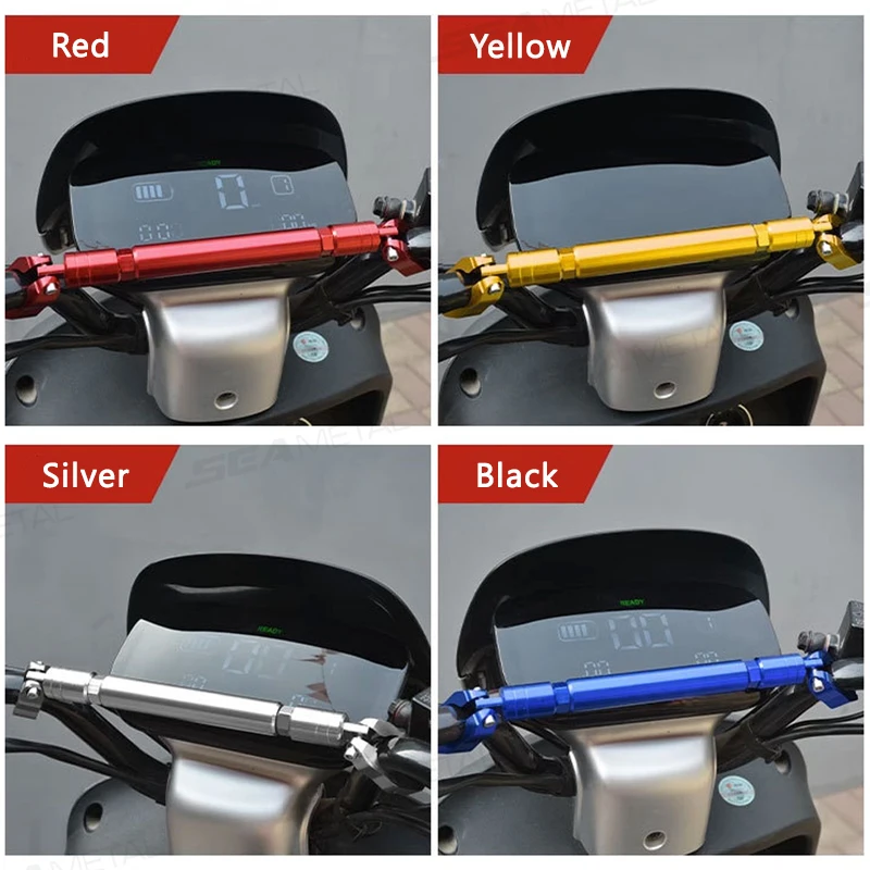 SEAMETAL Motorcycle CNC Aluminum Handle Grip Bar 7/8" 22mm Handlebar Universal Steering Strength Lever Bar Balance Cross Bar thumbnail 4