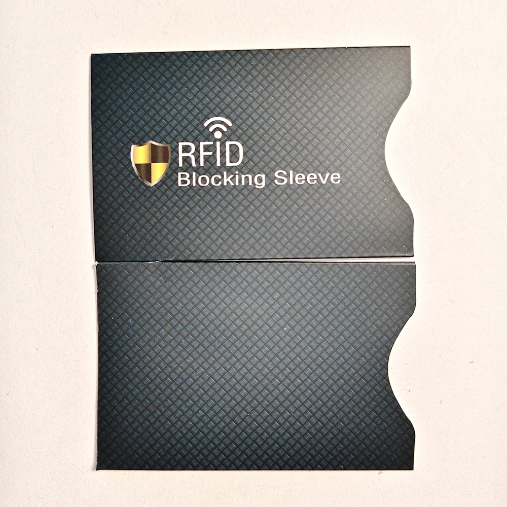 5Pcs NFC RFID Blocking Card Sleeve Credit NFC RFID Card Protector Anti-magnetic Aluminum Foil Portable Bank Card Holder thumbnail 5