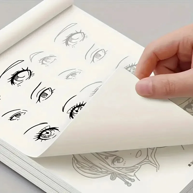 Anime Character Line Art Drawing Book for Beginners - 48 Pages of Simple Hand-Drawn Outlines for Tracing & Practice Painting thumbnail 4