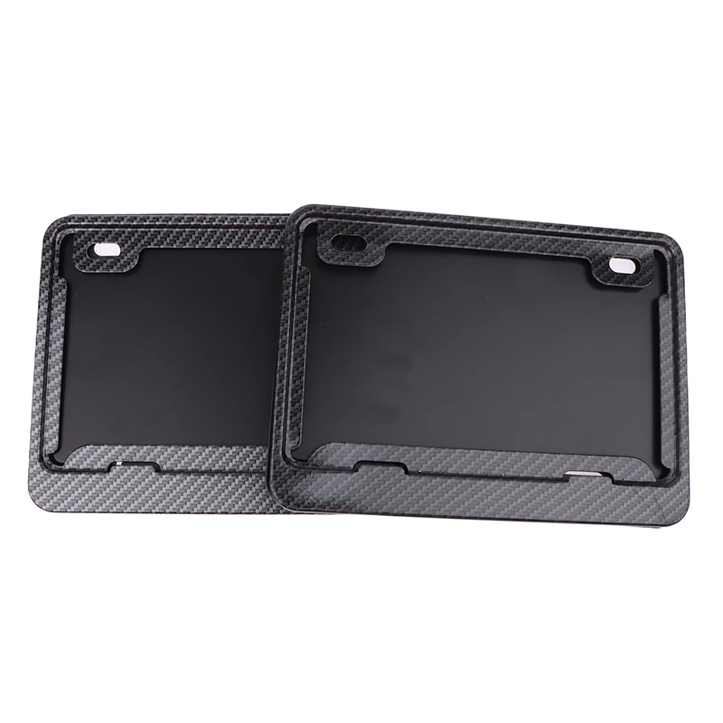 Motorcycle License Plate Frames Universal Aluminum Alloy License Plate Holder Solid/Hollow Style License Plate Holders Frame thumbnail 5