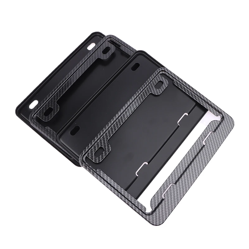 Motorcycle License Plate Frames Universal Aluminum Alloy License Plate Holder Solid/Hollow Style License Plate Holders Frame thumbnail 3
