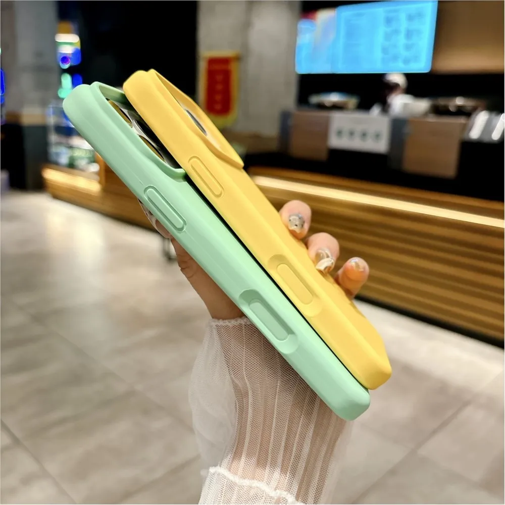 Bright Fluorescent Liquid Silicone Phone Case For iPhone 17 Air 17Pro 17ProMax Silicone Button Protection Matte Solid Soft Cover thumbnail 4