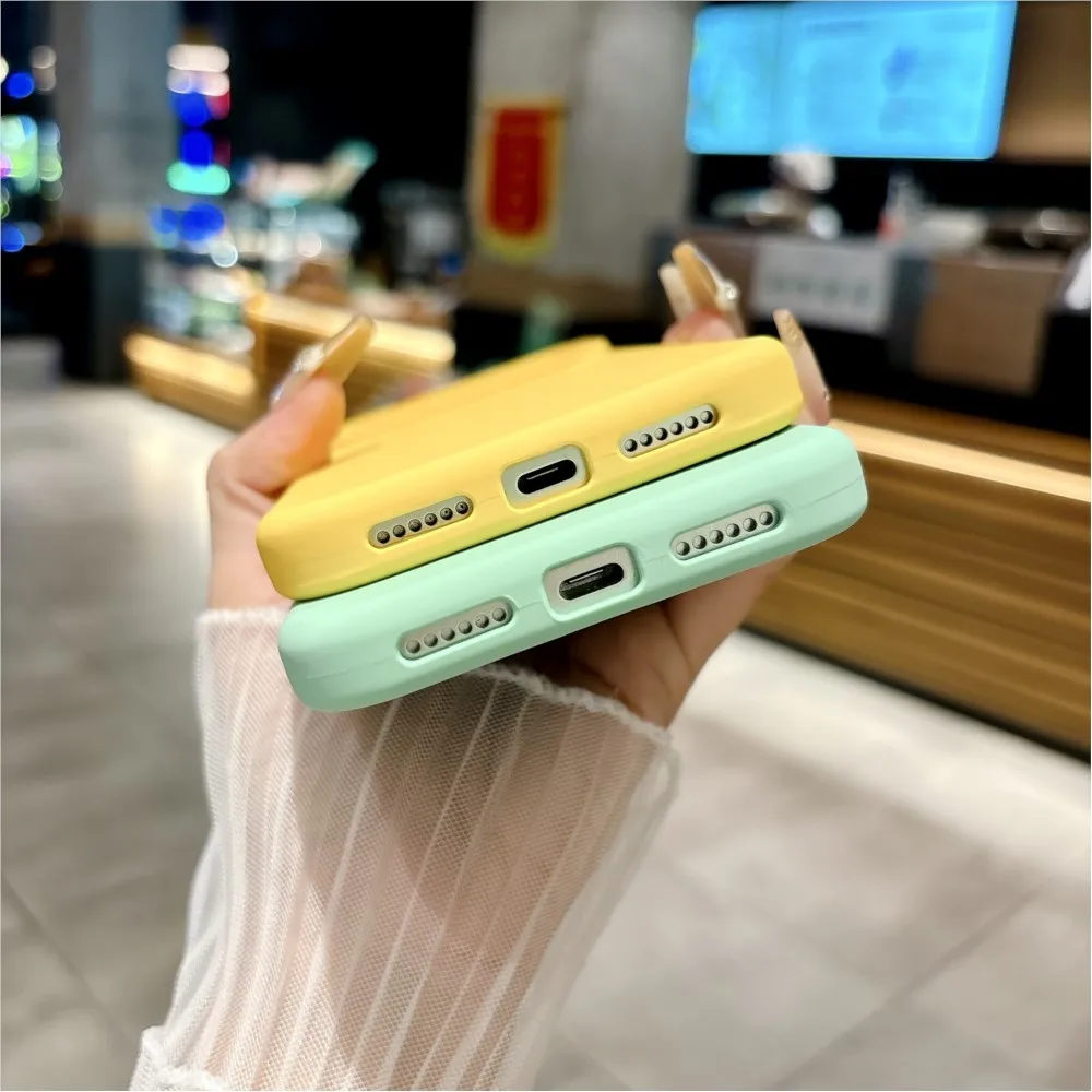 Bright Fluorescent Liquid Silicone Phone Case For iPhone 17 Air 17Pro 17ProMax Silicone Button Protection Matte Solid Soft Cover thumbnail 5