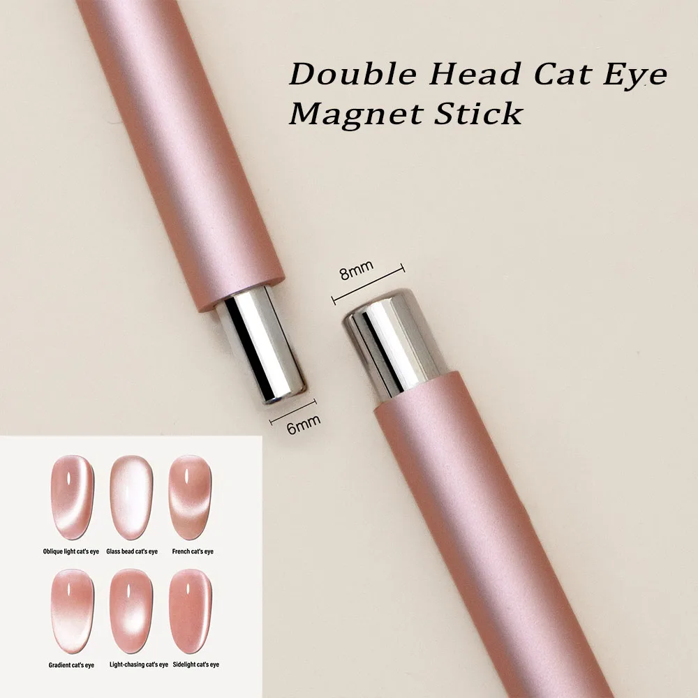 1Pcs Round Steel Magnetic Ball Double-Headed Thickened Cat-Eye Magnetic Stick Cylindrical French Magnet Pen Cat Eye Magnet Tool thumbnail 6