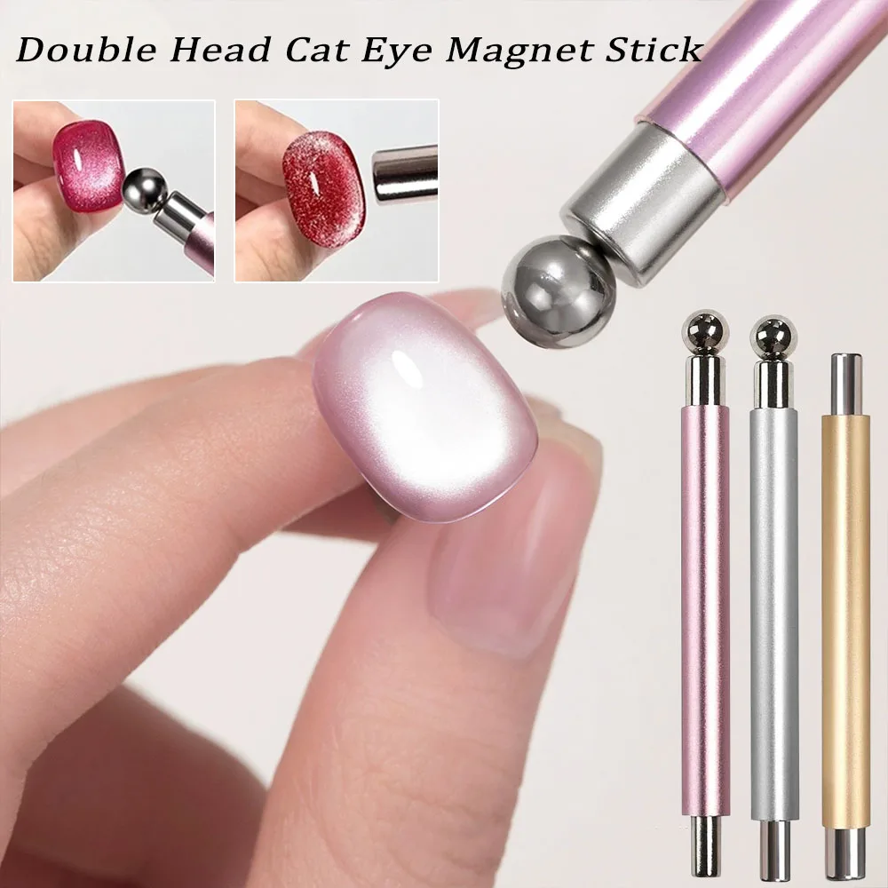 1Pcs Round Steel Magnetic Ball Double-Headed Thickened Cat-Eye Magnetic Stick Cylindrical French Magnet Pen Cat Eye Magnet Tool thumbnail 4