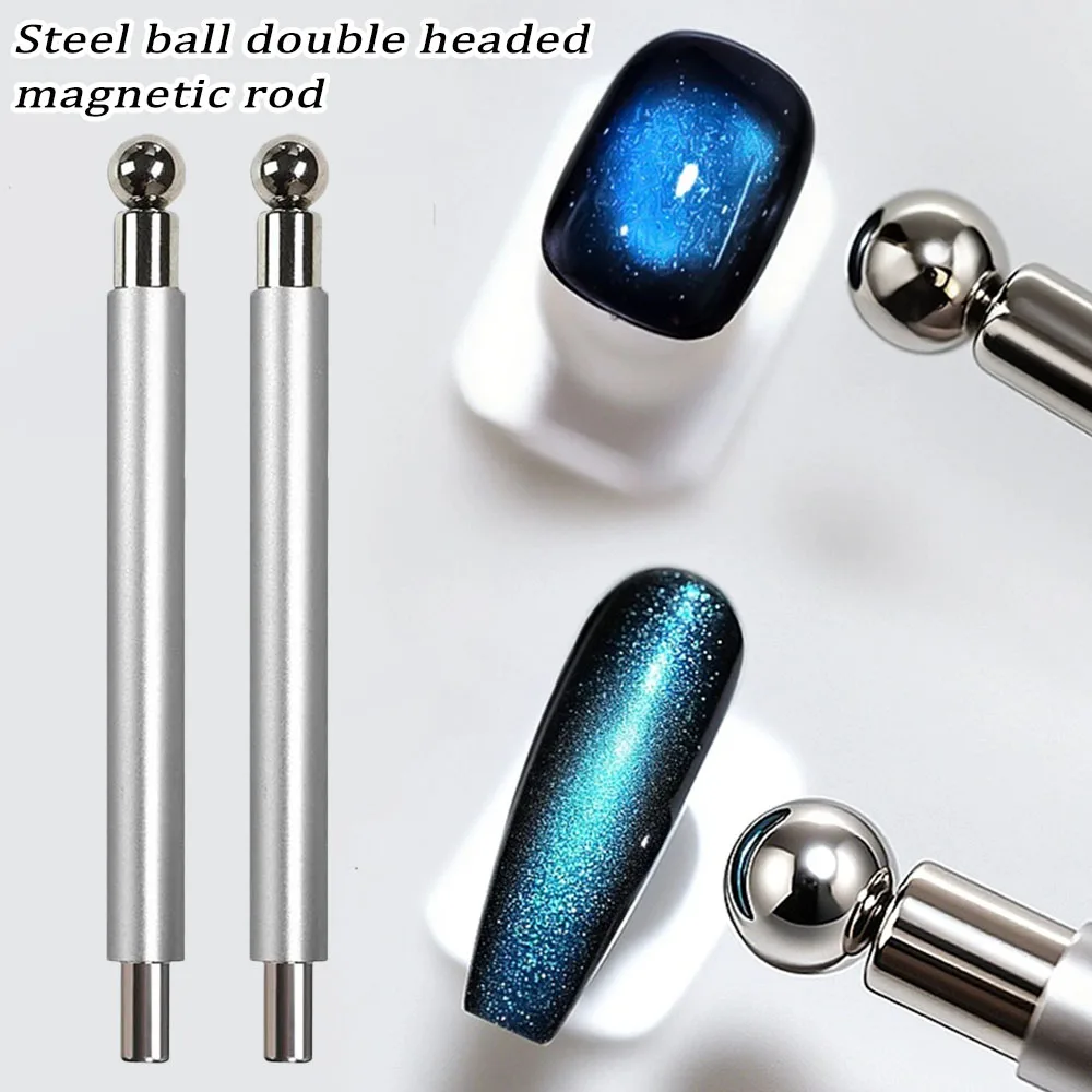 1Pcs Round Steel Magnetic Ball Double-Headed Thickened Cat-Eye Magnetic Stick Cylindrical French Magnet Pen Cat Eye Magnet Tool thumbnail 2