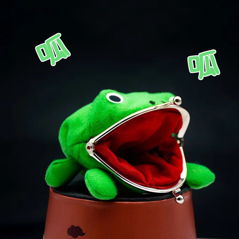 Anime Peripherals Women's Wallet Frog Mini Purse Small Bag Coin Pouch Woman Wallets Holders Luggage Bags thumbnail 5