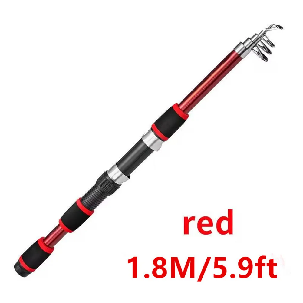 Fishing Pole Set Full Kits Telescopic Fishing Rod Reel For Combo Full Kit Rod Pole Spinn Reel Gear Set Carpfishing Accessories thumbnail 3