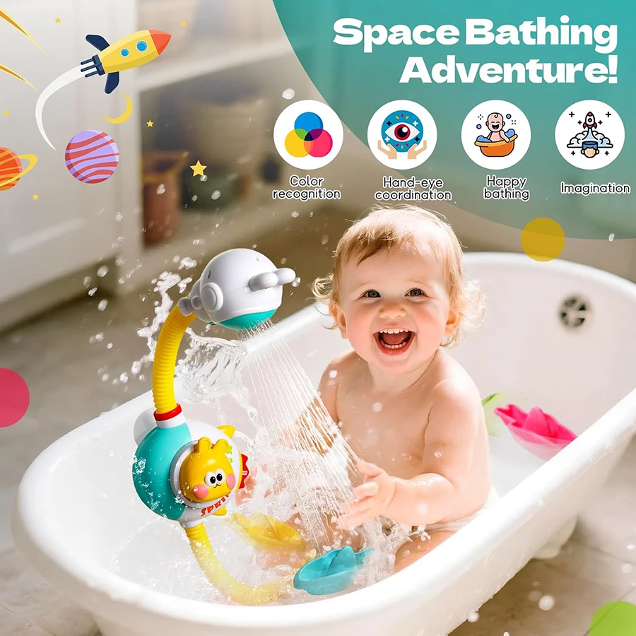 Baby Bath Shower Head Toys for Toddler Bath Toys for Infants Kids Swimming Pool Toys Bathtub Toys for Boys Girls thumbnail 2