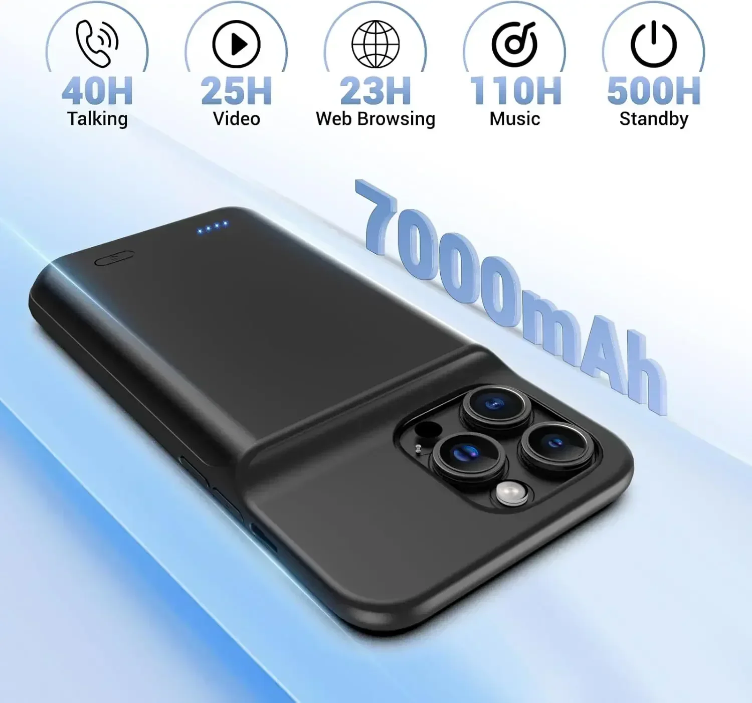 10000mah Battery Charger Case for IPhone 17 Pro Max 12 13 14 15 16 Pro Max 16E 16 Plus MINI 11 6 6S 7 8 Battery Power Bank Cover thumbnail 3