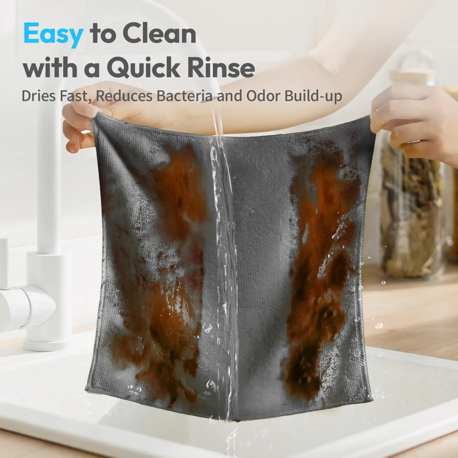 Thicken Microfiber Cleaning Cloths Lint Free Motorcycle Cleaning Towel Cloths Reusable Cleaning Towels Absorbent for Car Window thumbnail 5