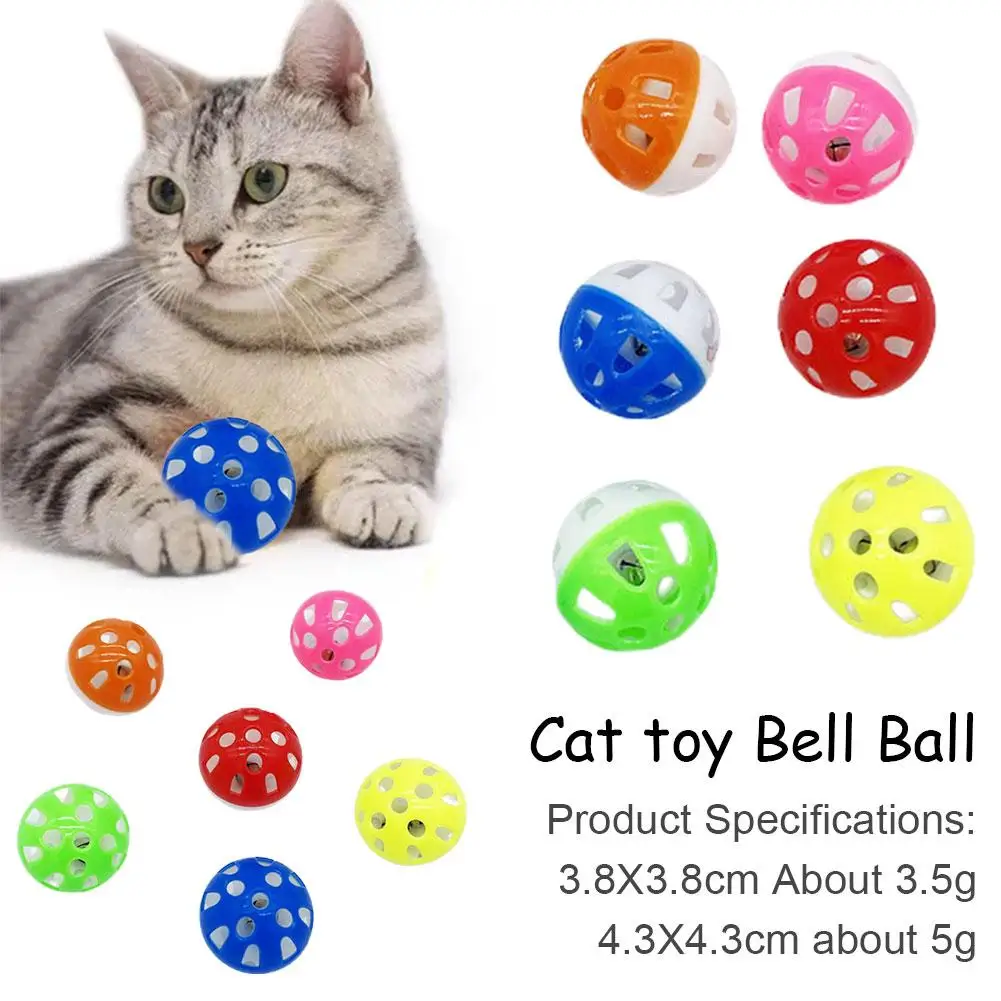 Pet Parrot Cat Toy Colorful Hollow Rolling Bell Ball Bird Chewing Toys Parakeet Cockatiel Parrot Cage Gatos Fun Toys for Budgie thumbnail 2