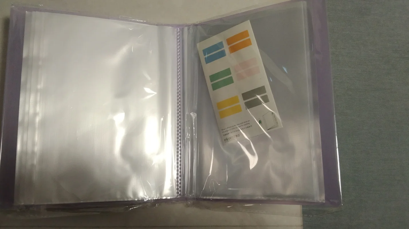 A3 File Folder 20/30/40/60 Pocket Picture Album Document Bag  8k Folder Art Work Collection Organizer Office Student Supplies thumbnail 5