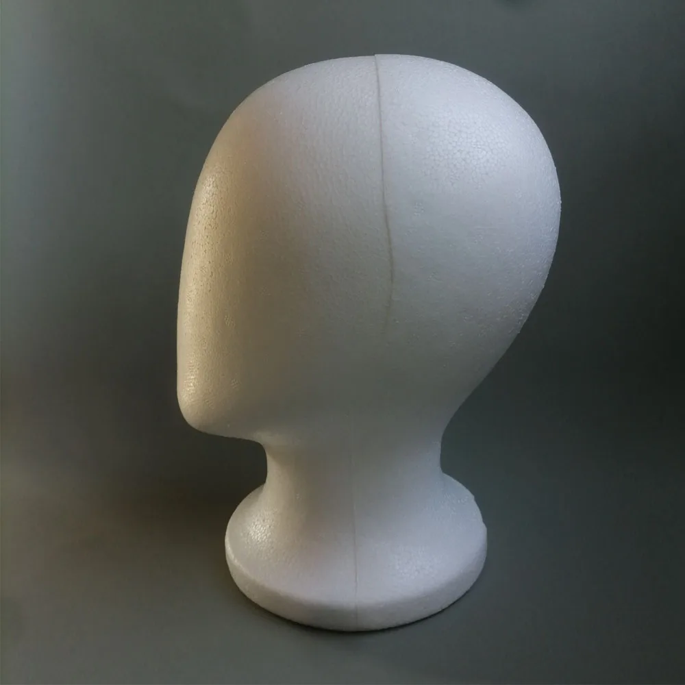 22inches Female Foam Mannequin Head Wig Head Display Smooth Durable Styling Tools  Durable Portable Fashion for Home Travel thumbnail 3