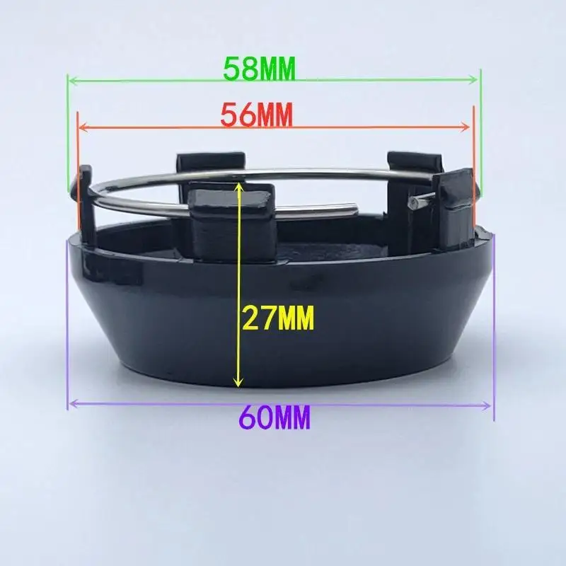 4Pcs Rim Center Cap 60mm/2.36" OD 56mm/2.2" ID For NEX-O Wheels MK009 #481K60 I40 16" Wheel Tyre Rim Hub Cap Cover thumbnail 6