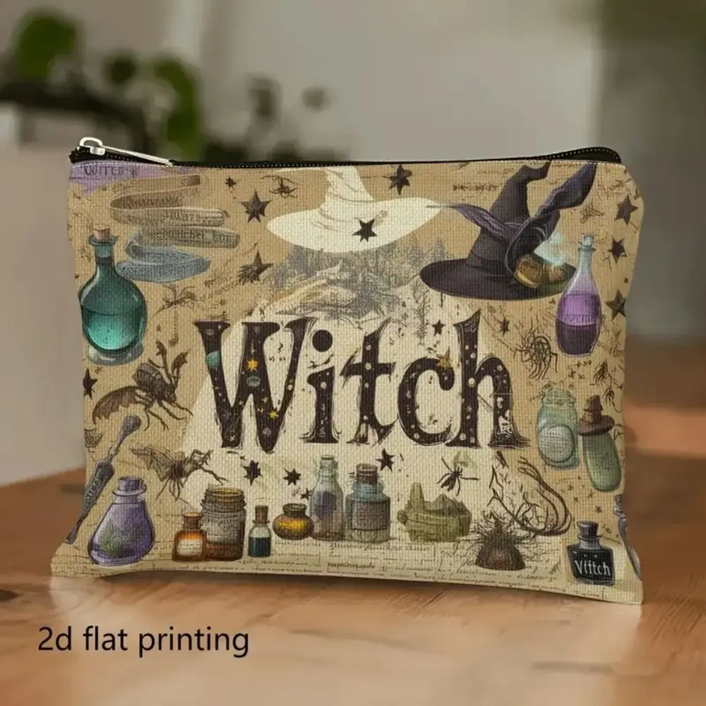 New Trendy Zipper Pouch Simple Modern Durable Storage Bag Nature Moon Phase Travel Accessories Halloween thumbnail 6