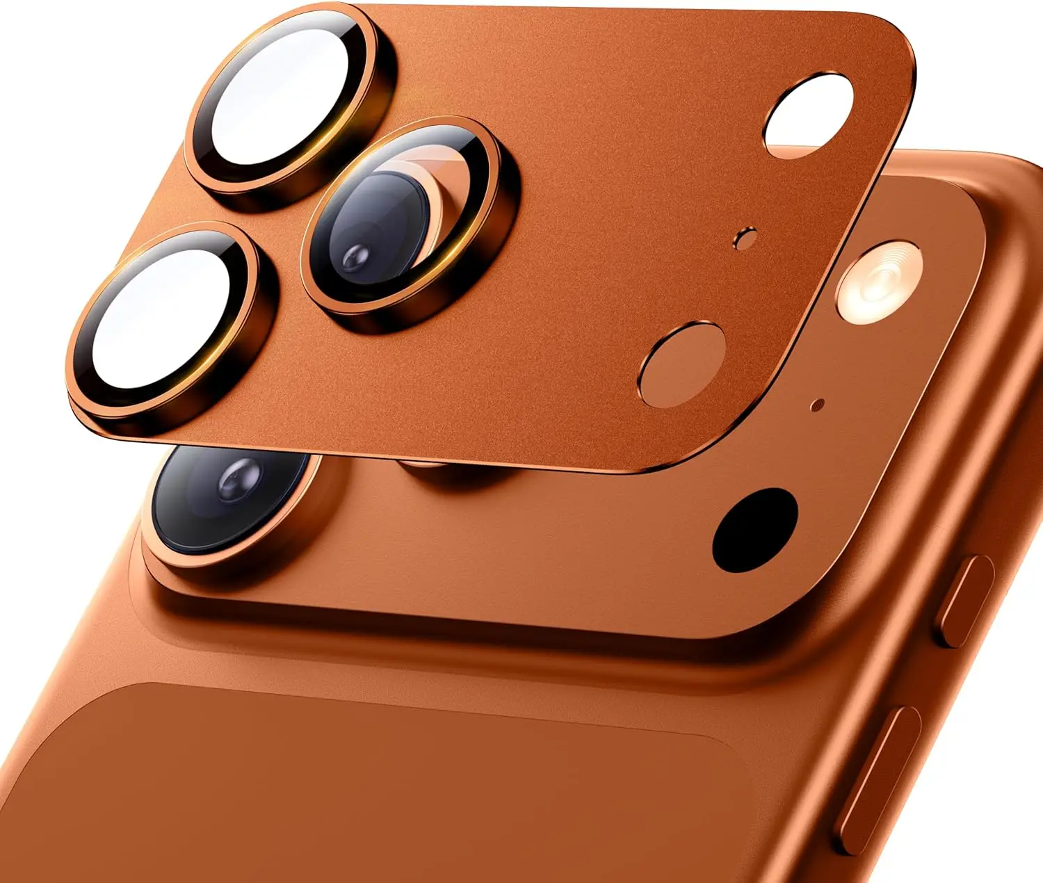 for Phone 17 Pro Max 17Air Camera Lens Protector Strong Adsorption Metal 9H+ Tempered Glass Camera Screen Full Protective Cover thumbnail 2