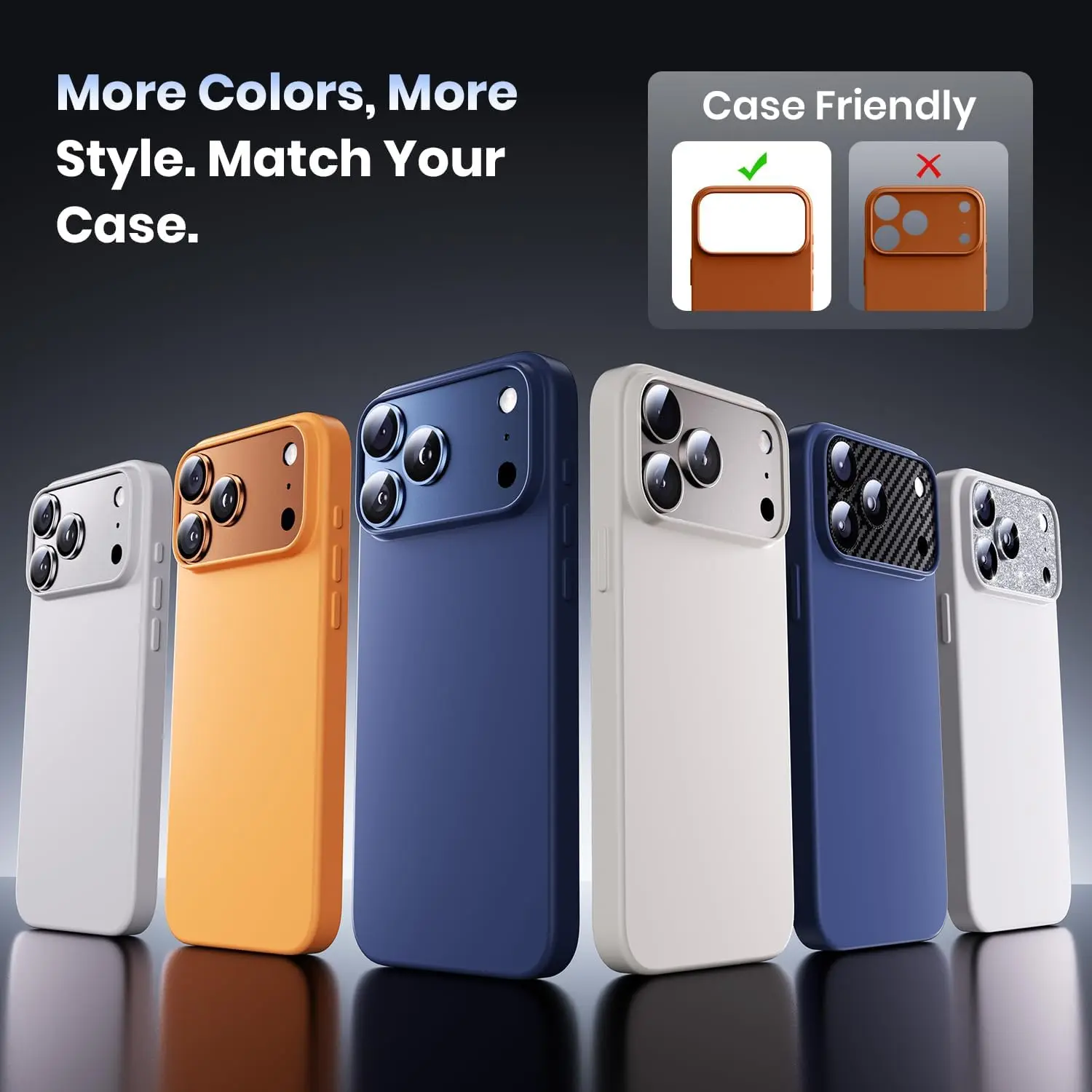 for Phone 17 Pro Max 17Air Camera Lens Protector Strong Adsorption Metal 9H+ Tempered Glass Camera Screen Full Protective Cover thumbnail 6