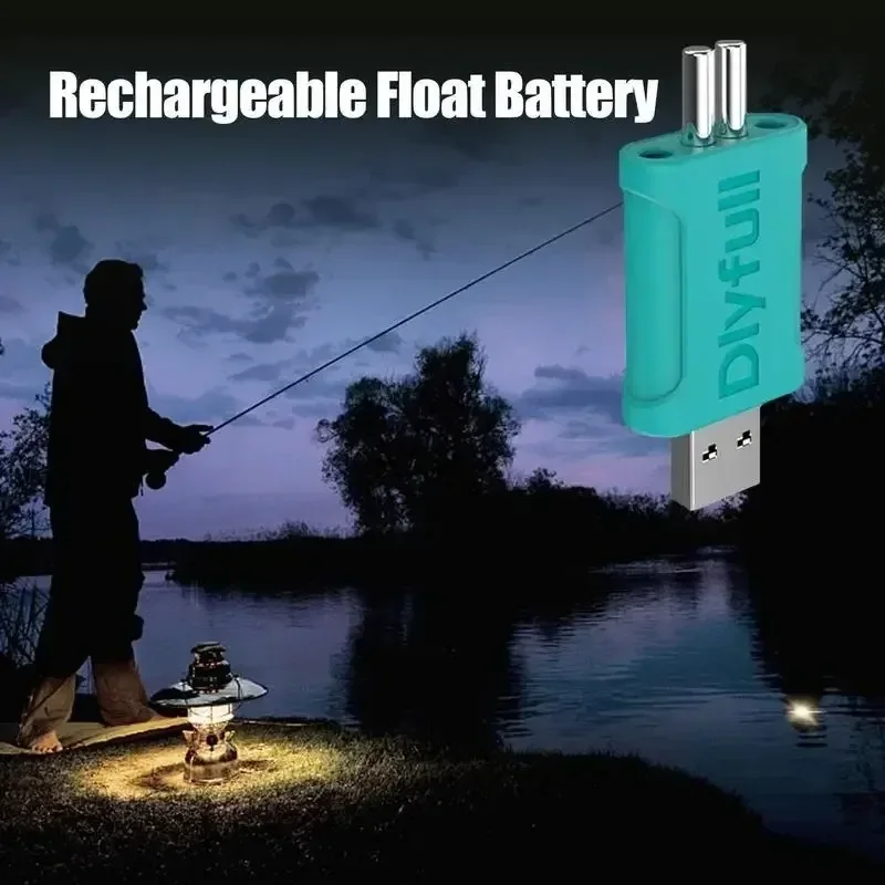 Luminous Float CR425 Rechargeable Battery Set Fishing USB Charger Set LIR425 Electronic Float Night Fishing Light Bait Float thumbnail 5