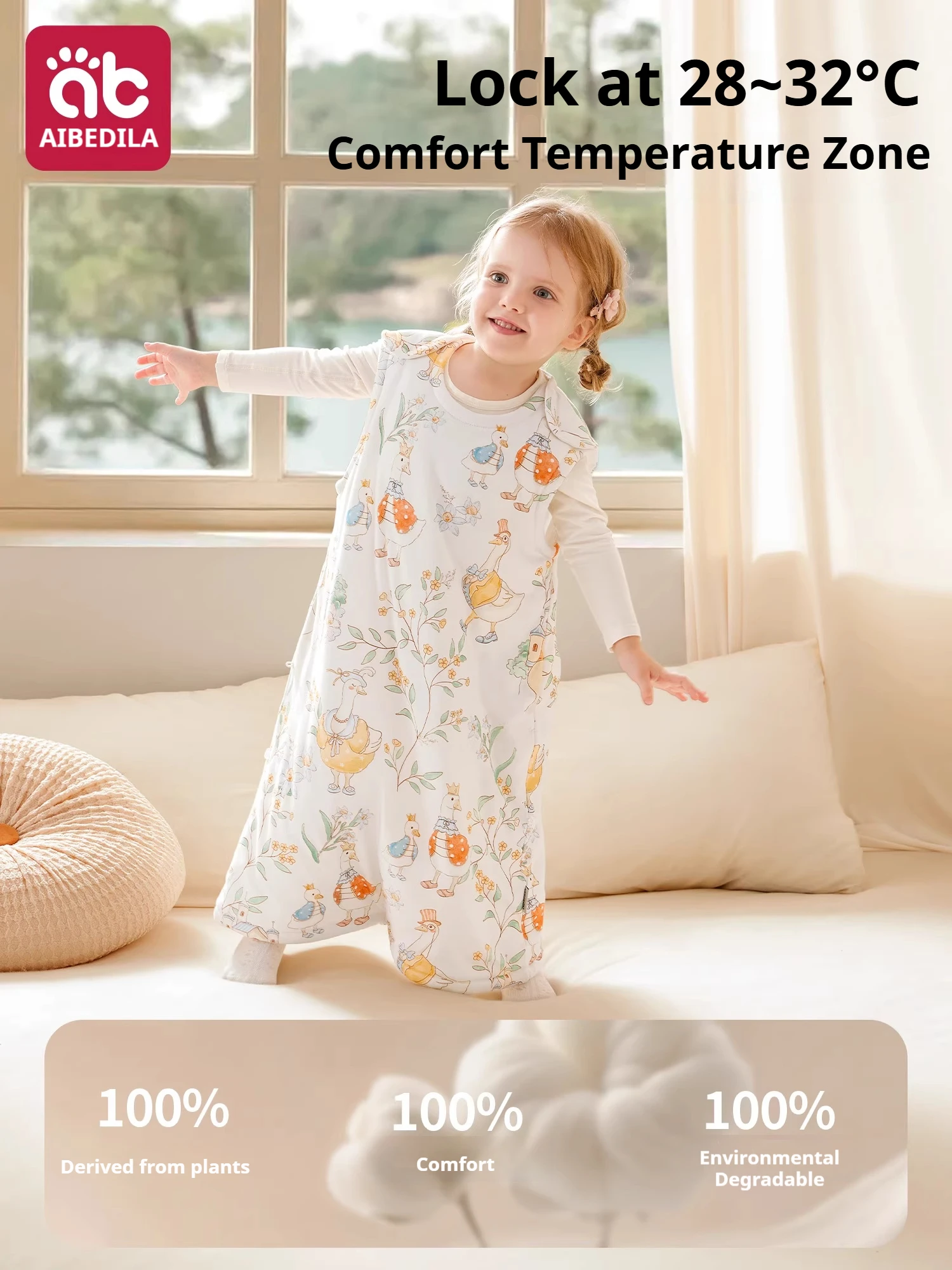AIBEDILA Baby Sleep Sack Cotton Newborn Sleeveless Sleep Bag Soft Cozy Kids Wearable Blanket Boys Girls Sleeping Sack 0-15T thumbnail 4