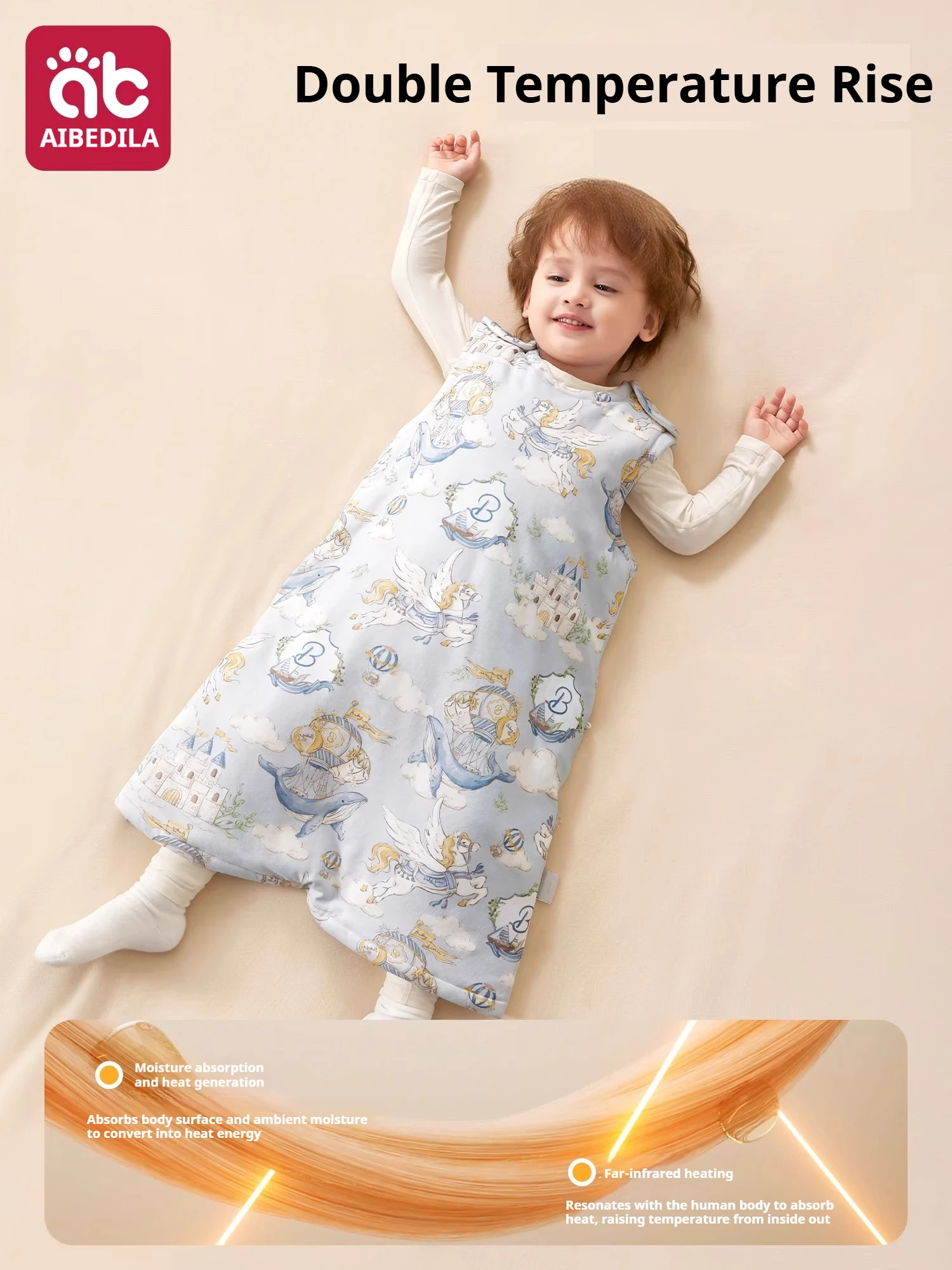 AIBEDILA Baby Sleep Sack Cotton Newborn Sleeveless Sleep Bag Soft Cozy Kids Wearable Blanket Boys Girls Sleeping Sack 0-15T thumbnail 2