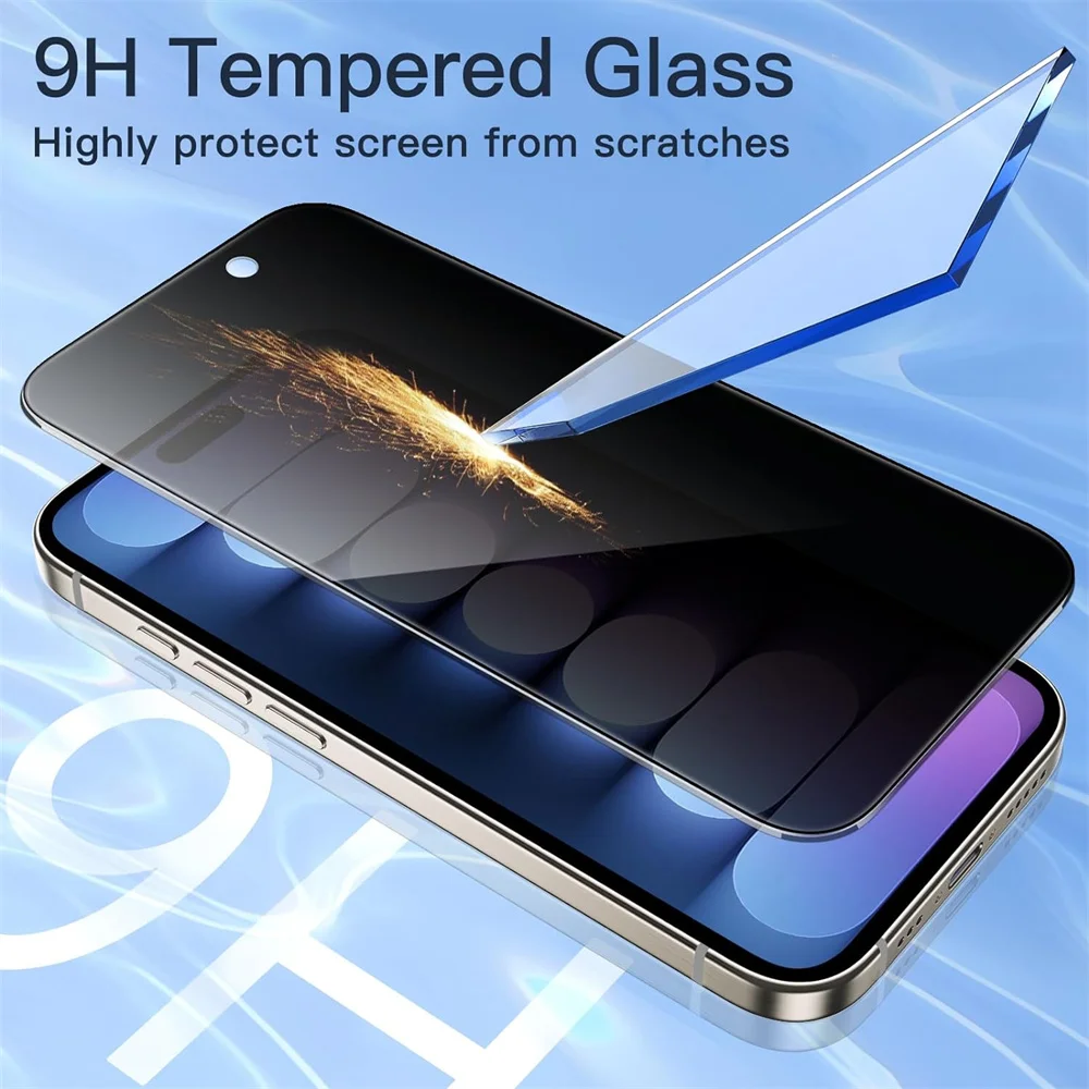 Privacy Screen Protector For iPhone 17 Pro Max Anti-Spy Glass For iPhone 16 15 14 13 12 11 Pro Max Privacy Film iPhone 17 Pro thumbnail 6