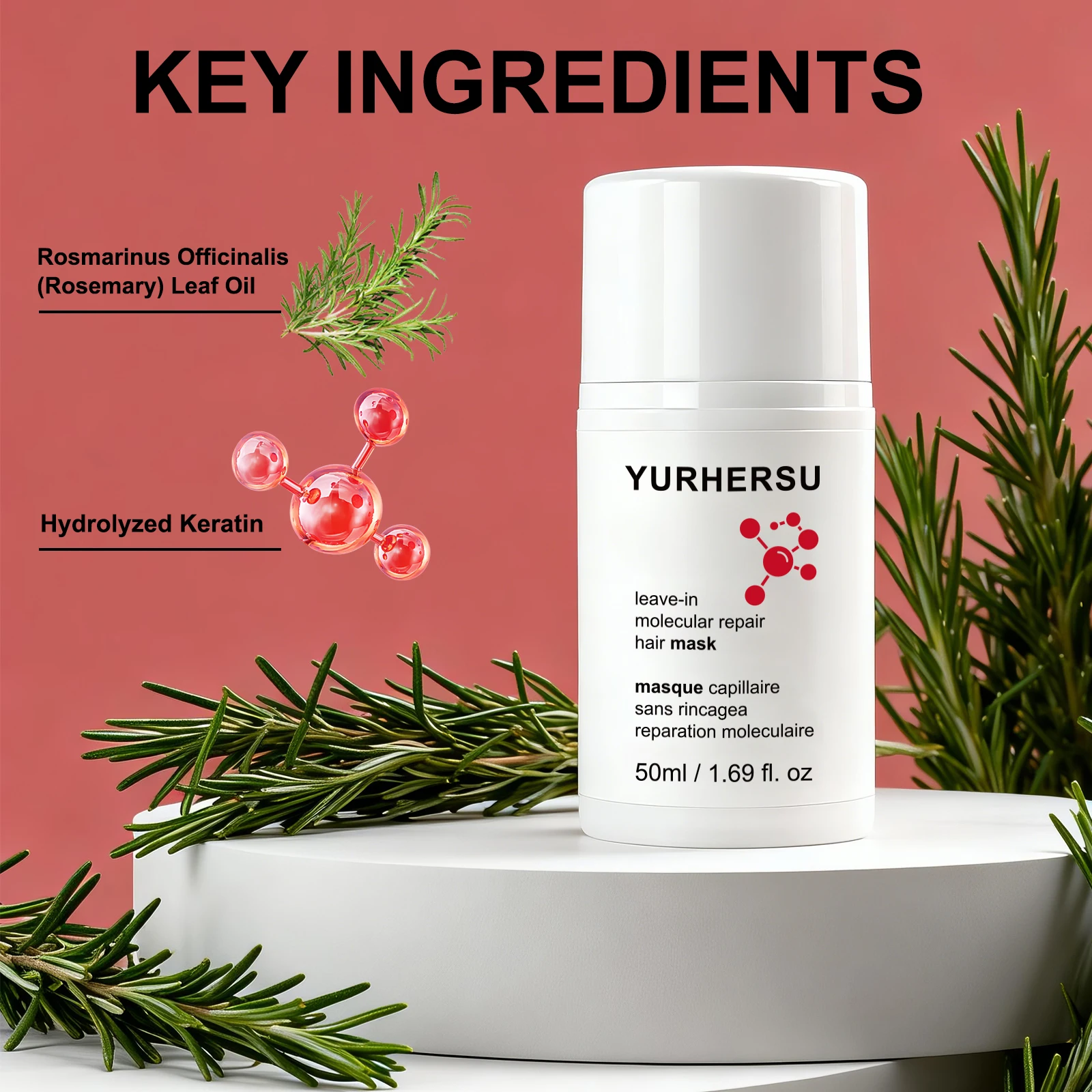 Leave-In Hair Mask Deep Repair Damage Dry Hair Moisturizing Smoothing Soften Hair Care Treatment No Need Rinse thumbnail 2