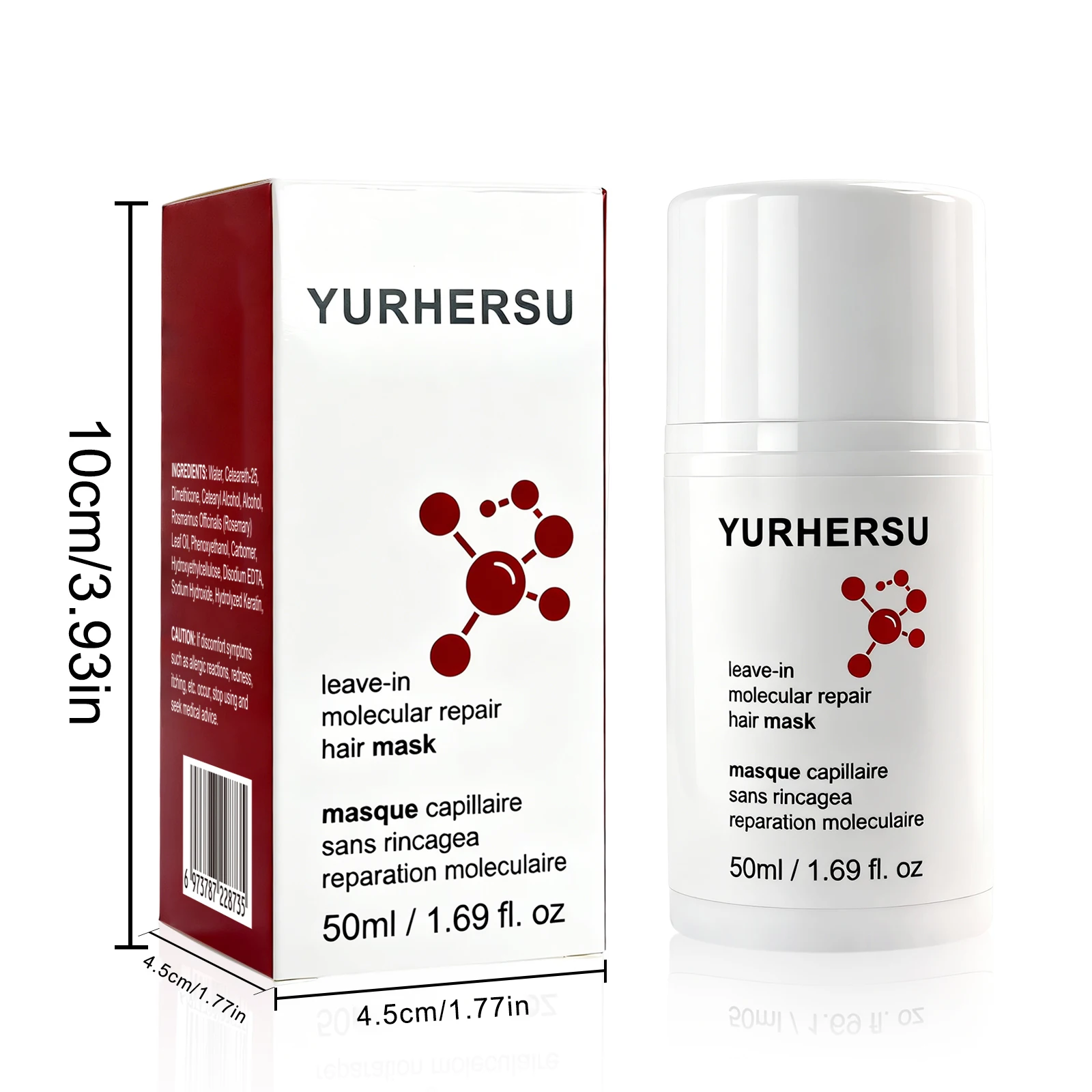 Leave-In Hair Mask Deep Repair Damage Dry Hair Moisturizing Smoothing Soften Hair Care Treatment No Need Rinse thumbnail 3