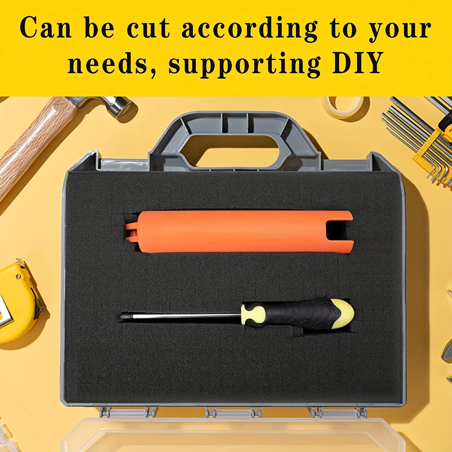 4 PCS Pick Apart Foam Insert, Pick and Pluck Foam, Pluck Pre Cube Sheet Foam with Bottom Use for Board Game Box Cases Storage thumbnail 3