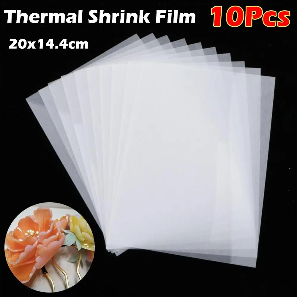 10Pcs Shrink Plastic Sheets DIY Fun Thermal Shrink Film Translucent Shrink Art Film Paper Handmade Supplies Making Party Deco thumbnail 4