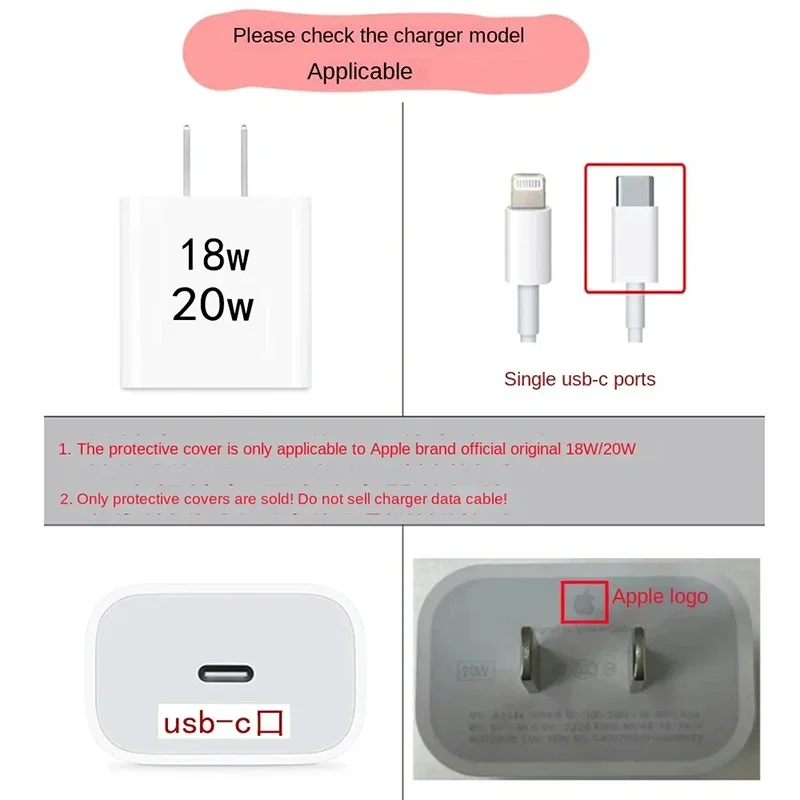 For IPhone 15/14/13 Data Cable Winder Protect Cover Sleeve Purple Love Heart Pattern for Apple 18W/20W Charger Protective Case thumbnail 6