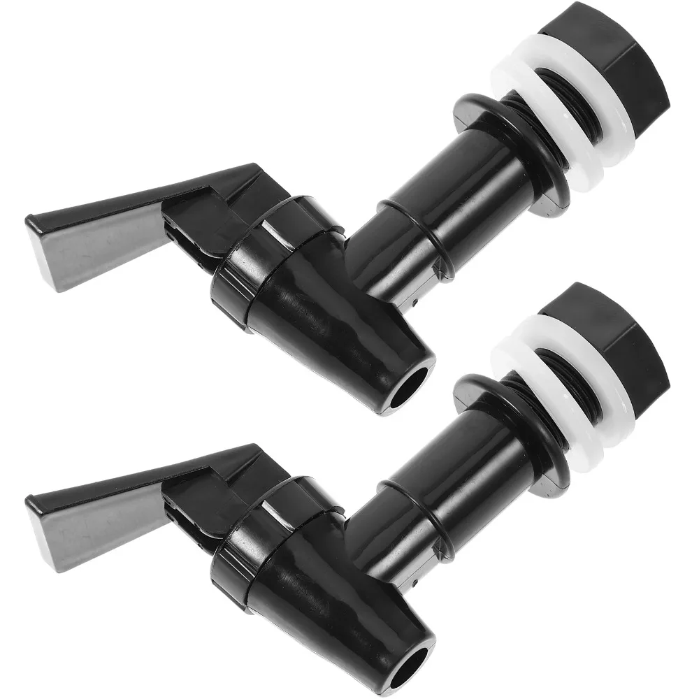 Reusable Water Dispenser Faucet Tap Replacement Plastic Spout Nozzle Black Bucket Spigot Cooler Beverage Drink Dispensers