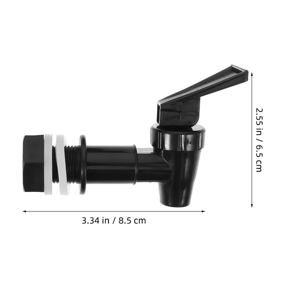 Reusable Water Dispenser Faucet Tap Replacement Plastic Spout Nozzle Black Bucket Spigot Cooler Beverage Drink Dispensers thumbnail 3