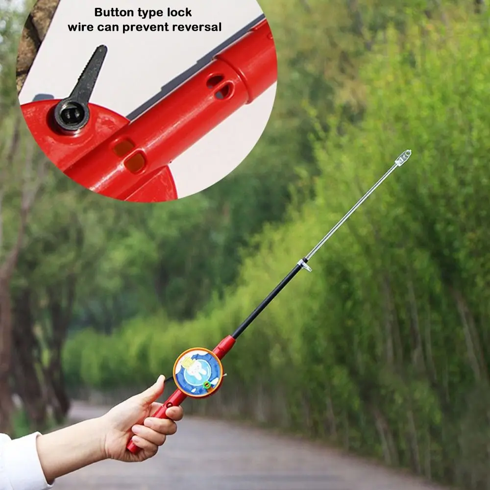 Plastic Mini Ice Fishing Rod Beginner Children Lake Pond River Fishing Reel Pole 35/40/75/80cm thumbnail 3