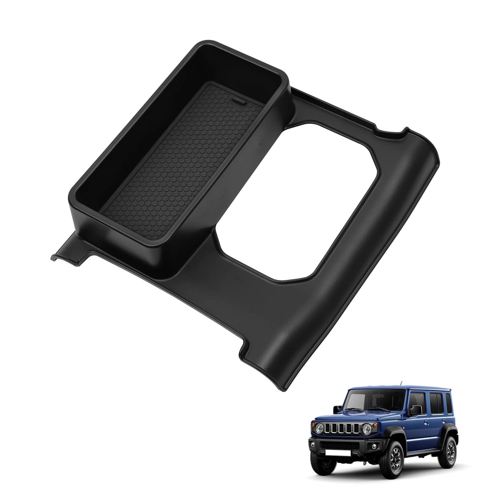 for Suzuki Jimny 2024-2025 Auto Center Console Storage Box Gear Lever Side Tidying Tray Organizer Car Interior Accessories Black