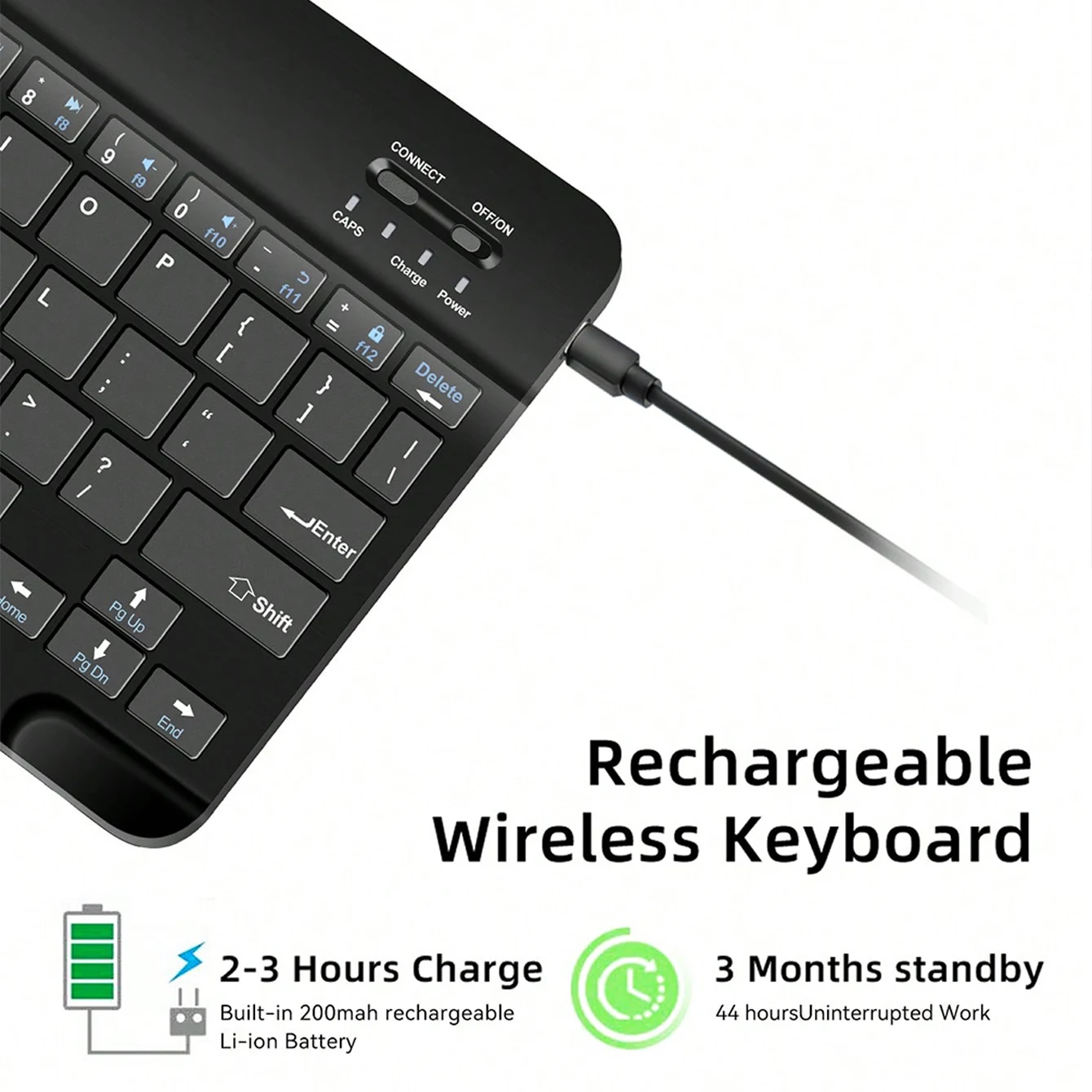 Multilingual Keyboard For Tablet Android 2025 iOS Windows Wireless Mouse iPad Samsung Xiaomi Pad Rechargeable Bluetooth Keyboard thumbnail 5