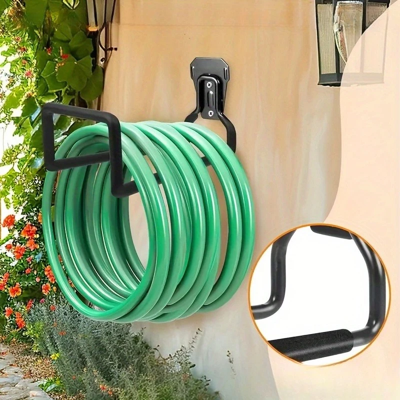 Garden Hose Storage Holder Hose Hooks Heavy Duty Metal Wall-mounted Hooks for Home Garden Garage thumbnail 2