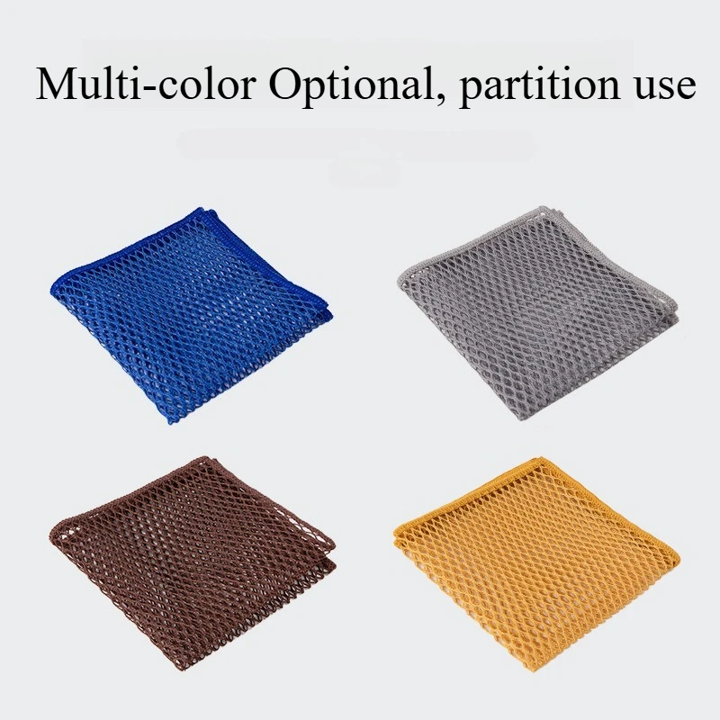30*30cm Mesh Dish Cloths Non-stick Oil Scouring Pad Reusable Cleaning Cloth Dishwashing Towel Kitchen Tableware Cleaning Rags thumbnail 6