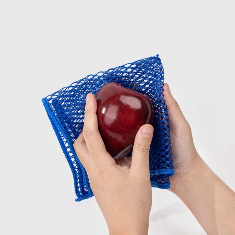 30*30cm Mesh Dish Cloths Non-stick Oil Scouring Pad Reusable Cleaning Cloth Dishwashing Towel Kitchen Tableware Cleaning Rags thumbnail 2