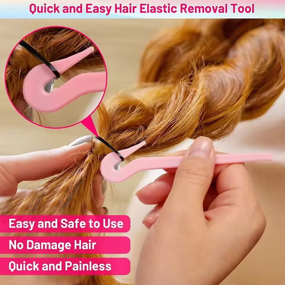 10 pcs Hair Elastic Rubber Bands Cutter Tool – Easy To Use, Pain Free, No Hair Damage – Cutter Tool for thumbnail 3