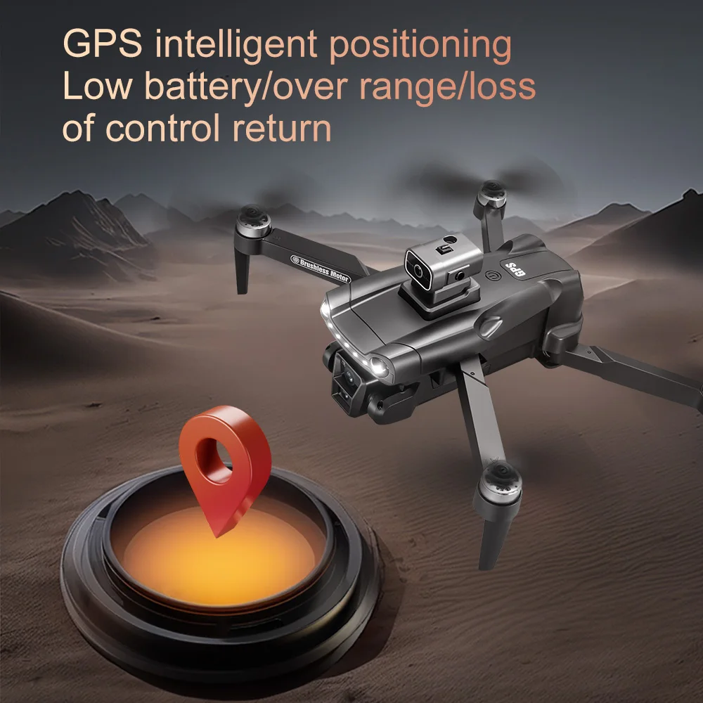 For Genuine V198MAX GPS Drone 8K Professional Camera Aerial FPV Brush Laser Obstacle with Large Screen Remote Control Folding RC thumbnail 4