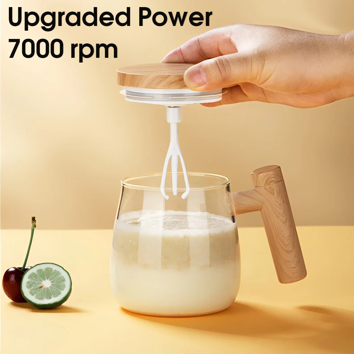 Self Stirring Coffee Cup Electric Stirring Mug 400ml Self Mixing Mug Glass Waterproof Automatic Electric Protein Powder Mix Cup thumbnail 4