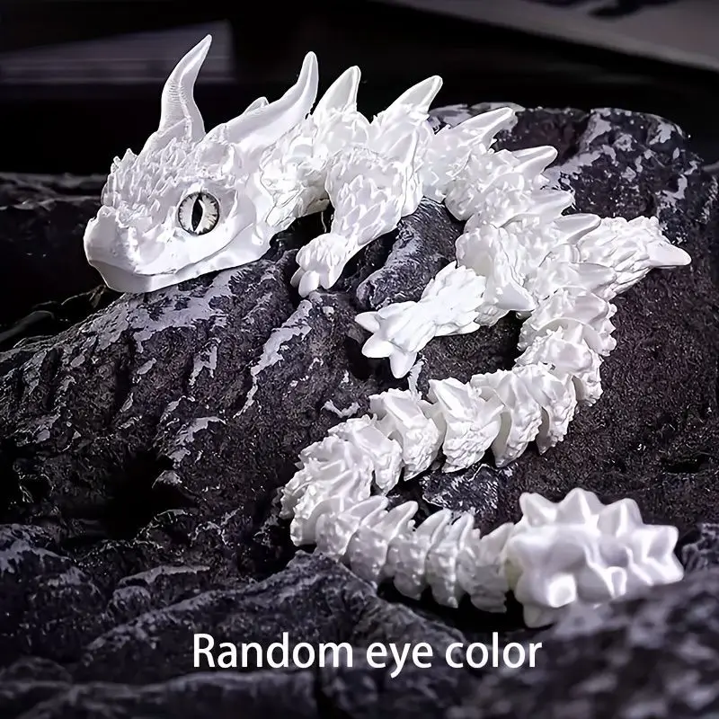 3D Printed Magic Dragon Movable Joint Fidget Toy Rotatable Articulated Office Desktop Ornament Adults Kid Toy Crafts Gift thumbnail 5