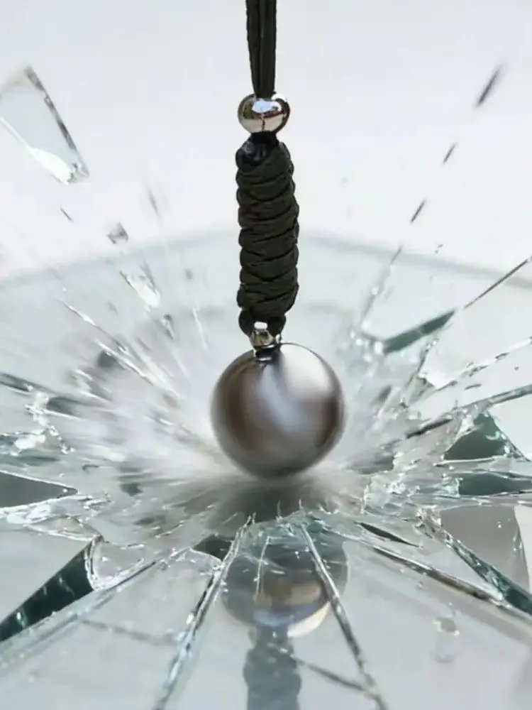 Ball Pendant Self Defense Gadgets Personal Security Protection Tool Supplies For Women Men Stainless Steel thumbnail 6
