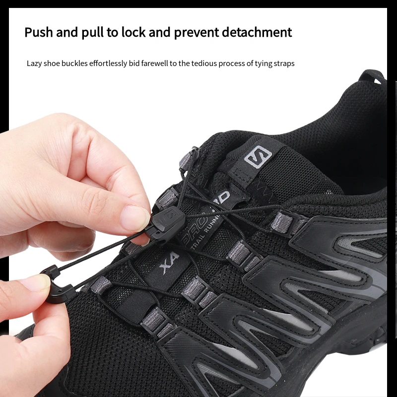 Quicklace Kit / Footwear Lace Replacement Accessory / No tie Shoelaces Round Tennis Shoe laces Quality Running Sneaker Shoelaces thumbnail 3