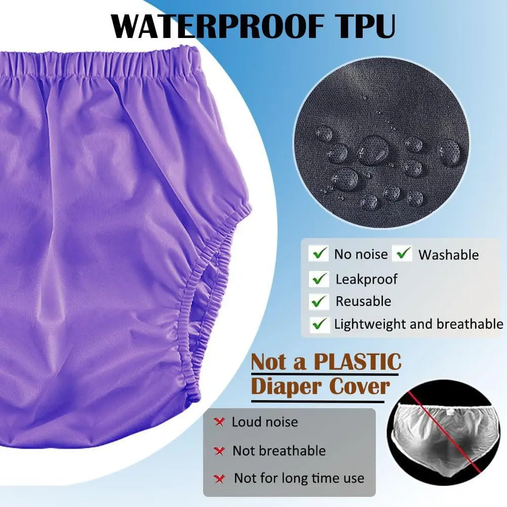 AIO Waterproof Diaper Pants for Adults Washable Diaper Care Pants Leak-proof Pants Swimming Pants Coat Eldly Diaper Dropshipping thumbnail 5