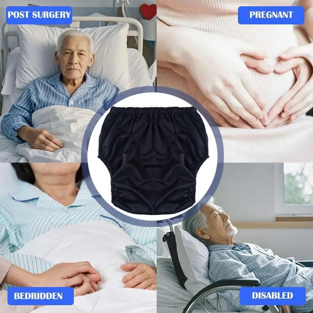 AIO Waterproof Diaper Pants for Adults Washable Diaper Care Pants Leak-proof Pants Swimming Pants Coat Eldly Diaper Dropshipping thumbnail 4