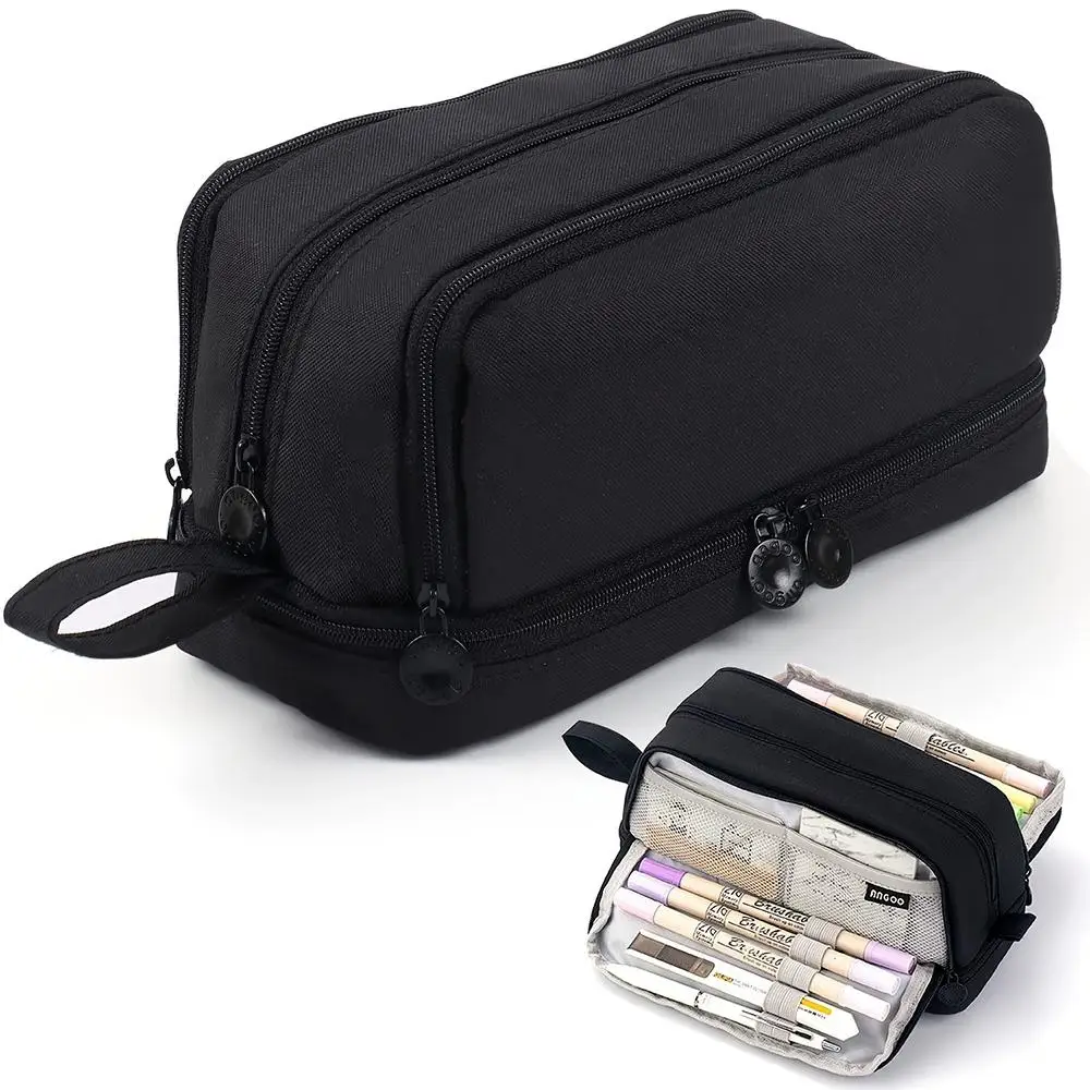 Pencil Bag Large Capacity Stationery Case Multi-functional For School Office Students University Supplies Organizer thumbnail 3