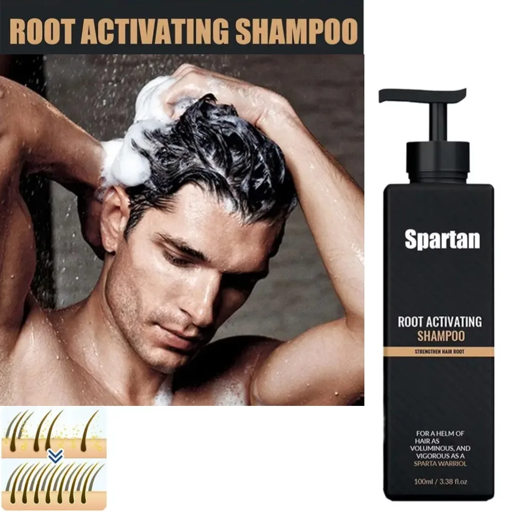 Spartan Root Activator Shampoo Reduce Hair Loss Clean Dandruff Nourish Moisturize Scalp Improve Hair Quality Hair Care Product